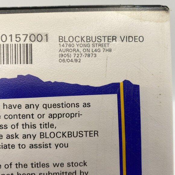 Blockbuster Cape Fear 1991 VHS Video Store Rental Movie Clamshell Case - Picture 7 of 15